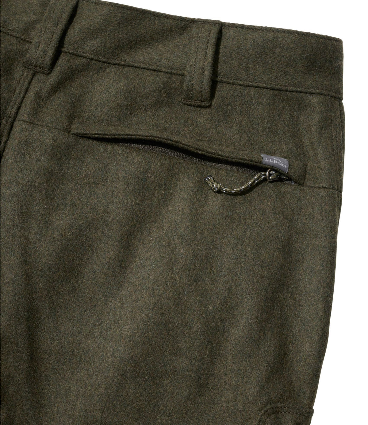 L.L.Bean Men's Maine Guide Lightweight Wool Pants Kelp Green