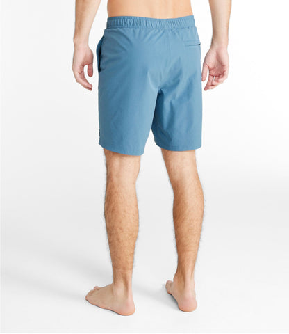 L.L.Bean Men's Vacationland Stretch Swim Trunks, 8" Bayside Blue
