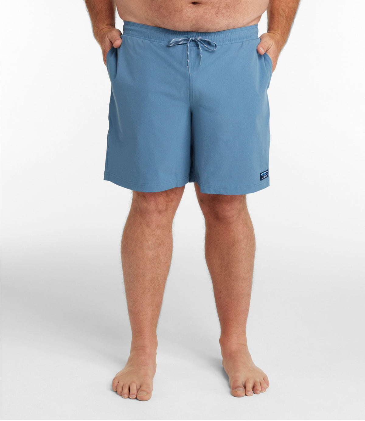 L.L.Bean Men's Vacationland Stretch Swim Trunks, 8" Bayside Blue