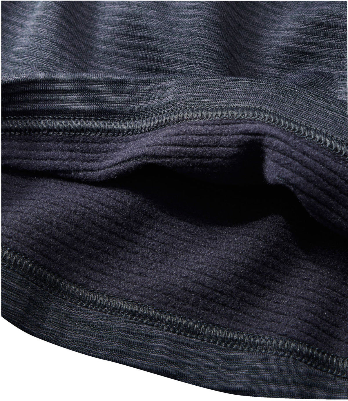 L.L.Bean Men's L.L.Bean Midweight Base Layer Crew Top, 1/4 Zip Carbon Navy