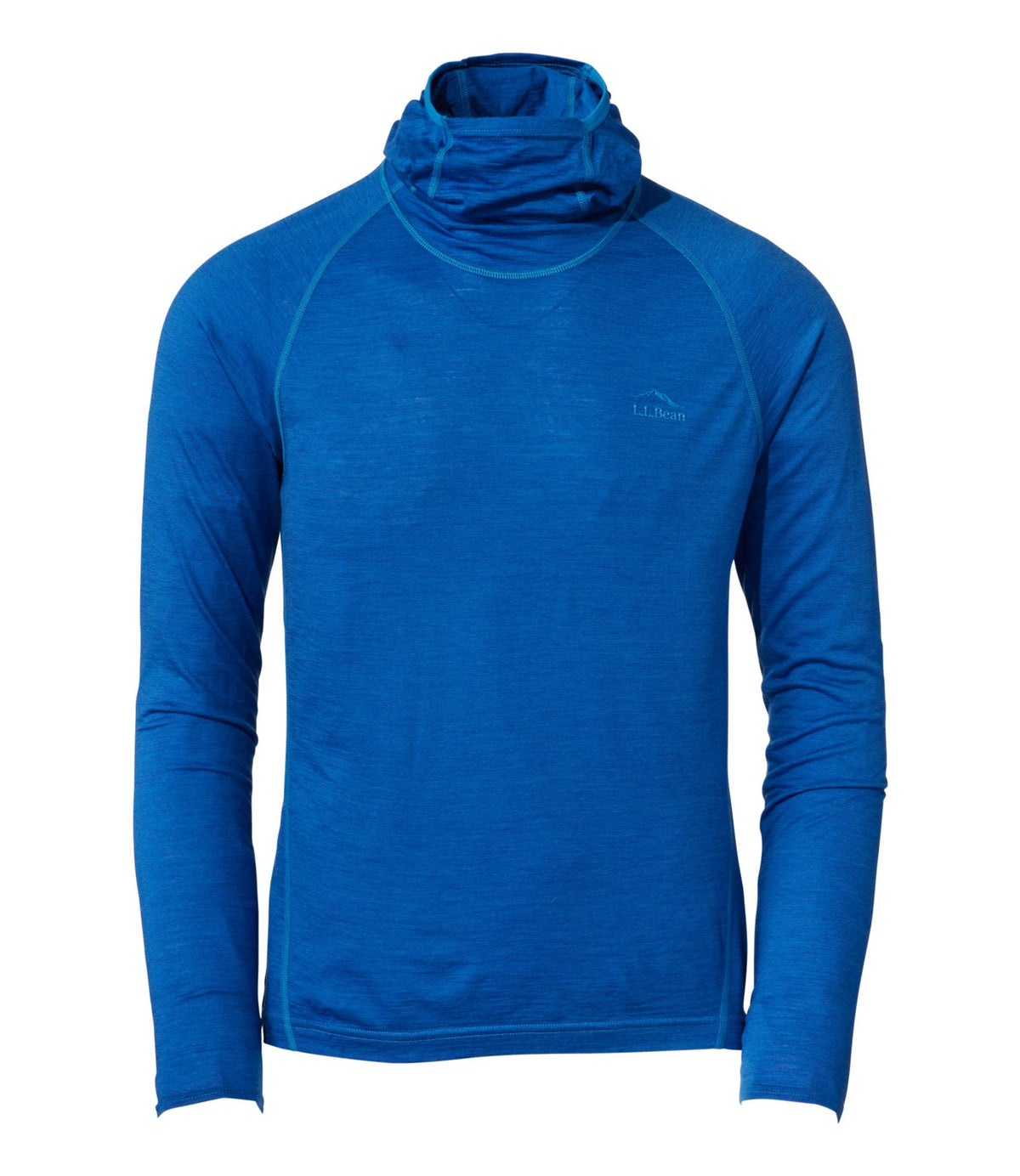 L.L.Bean Men's Cresta Ultralight 150 Hoodie, Stripe Regatta Blue/Glacier Blue