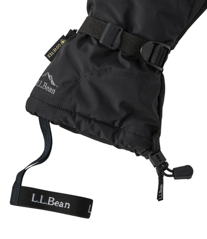 L.L.Bean Men's L.L.Bean GORE-TEX PrimaLoft Ski Mittens Black