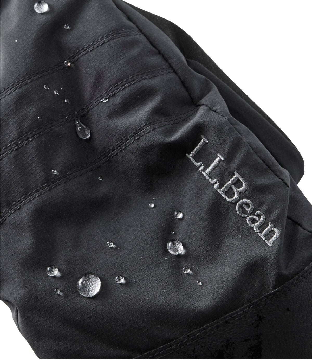 L.L.Bean Men's L.L.Bean GORE-TEX PrimaLoft Ski Mittens Black