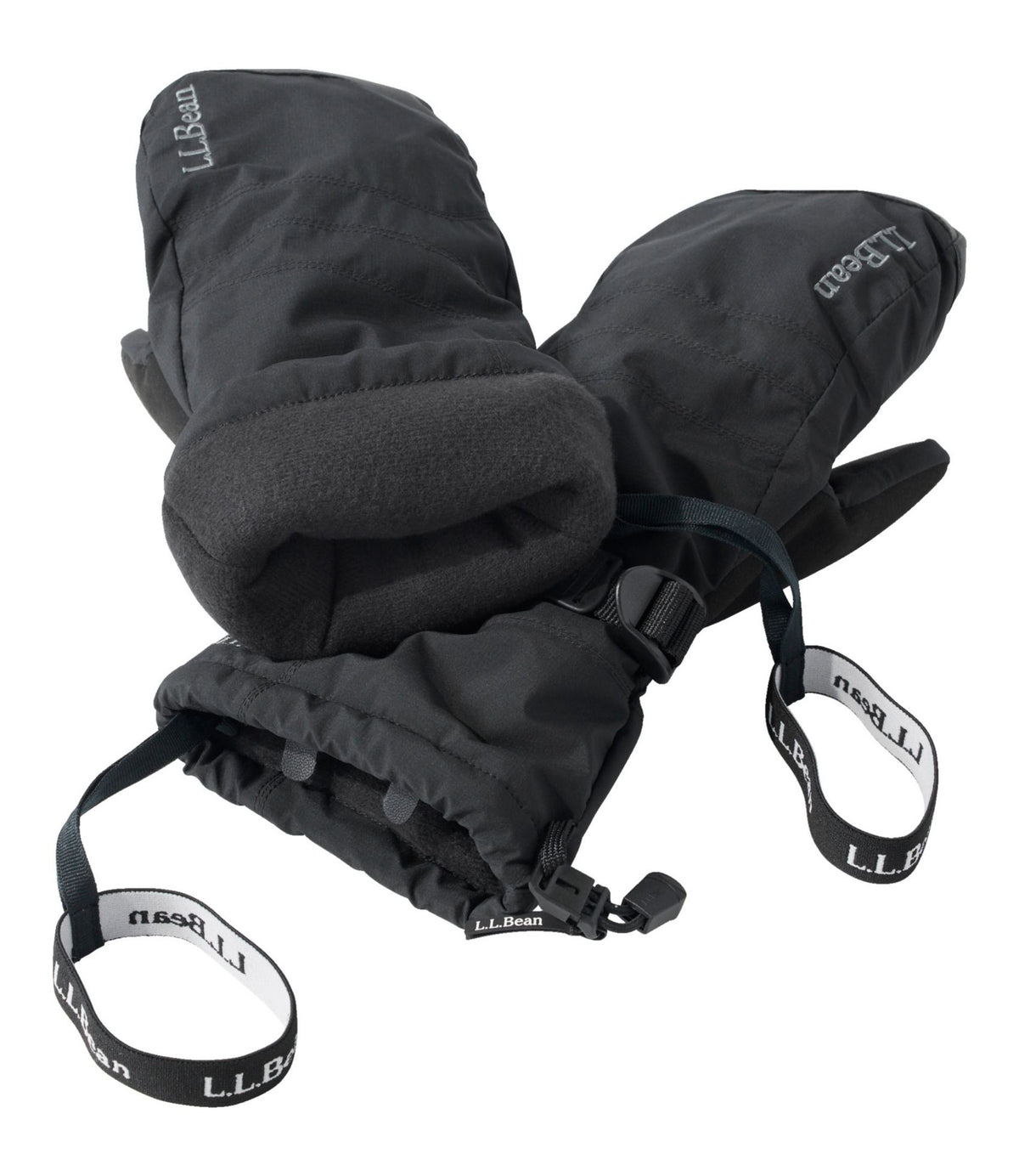 L.L.Bean Men's L.L.Bean GORE-TEX PrimaLoft Ski Mittens Black