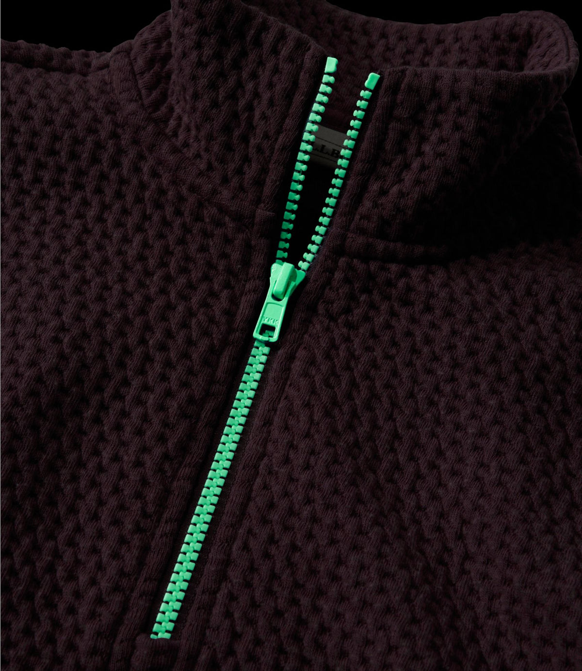 L.L.Bean Kids' Ridgeknit Pullover, Glow-in-the-Dark Quarter-Zip Antique Lilac