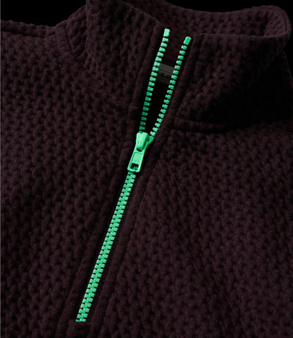L.L.Bean Kids' Ridgeknit Pullover, Glow-in-the-Dark Quarter-Zip Antique Lilac