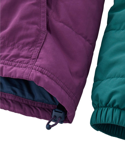 L.L.Bean Women's Mountain Classic Insulated Anorak, Colorblock Mariner Blue/Wood Violet