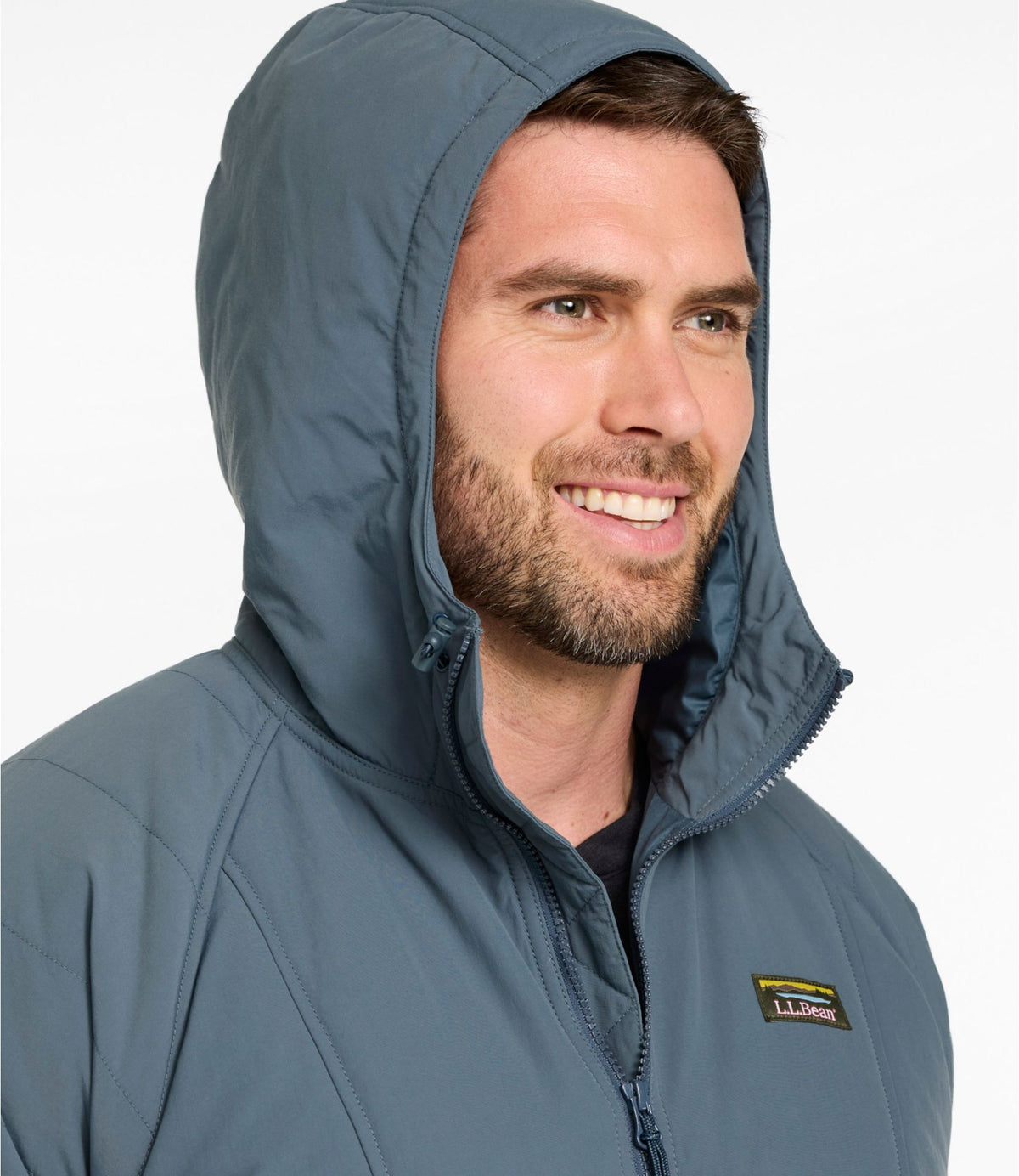 L.L.Bean Men's Mountain Classic Insulated Anorak Olive Gray