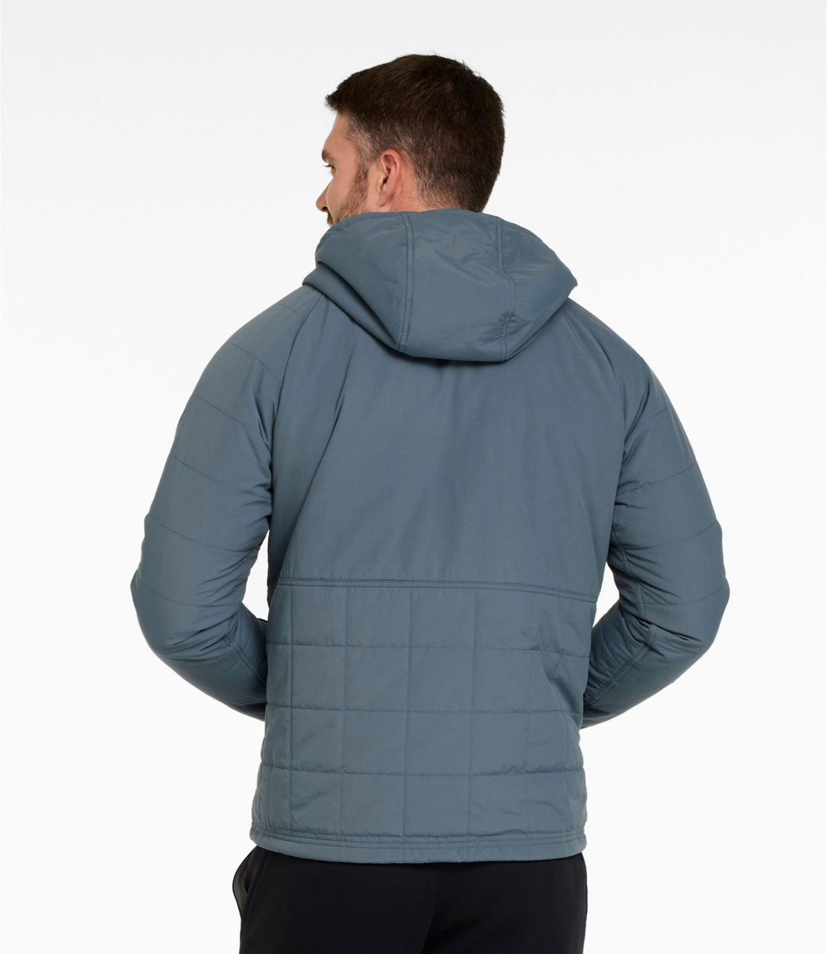 L.L.Bean Men's Mountain Classic Insulated Anorak Olive Gray