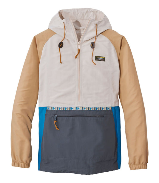 L.L.Bean Men's Mountain Classic Anorak, Multi-Color Shore/Iron