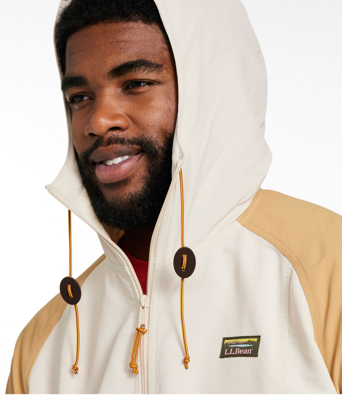 L.L.Bean Men's Mountain Classic Anorak, Multi-Color Shore/Iron