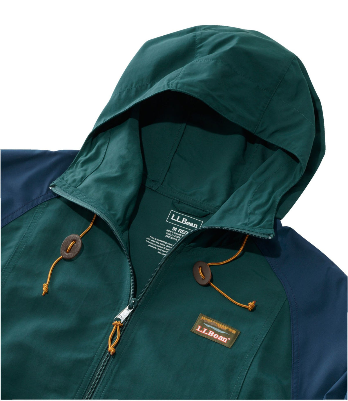 L.L.Bean Men's Mountain Classic Anorak, Multi-Color Shore/Iron