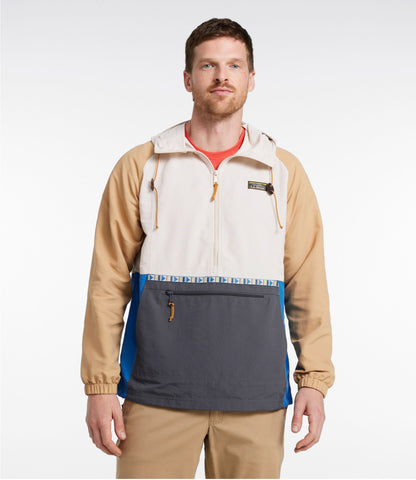 L.L.Bean Men's Mountain Classic Anorak, Multi-Color Shore/Iron