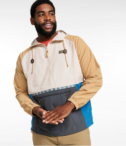 L.L.Bean Men's Mountain Classic Anorak, Multi-Color Shore/Iron