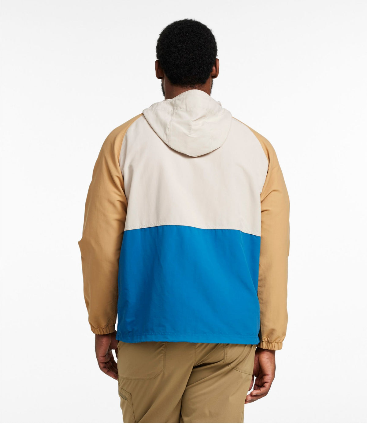 L.L.Bean Men's Mountain Classic Anorak, Multi-Color Shore/Iron