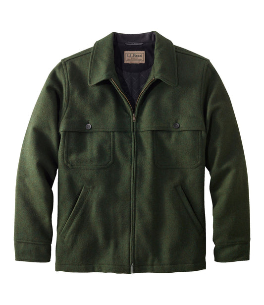 L.L.Bean Men's Maine Guide Zip-Front Jac-Shirt with PrimaLoft Loden