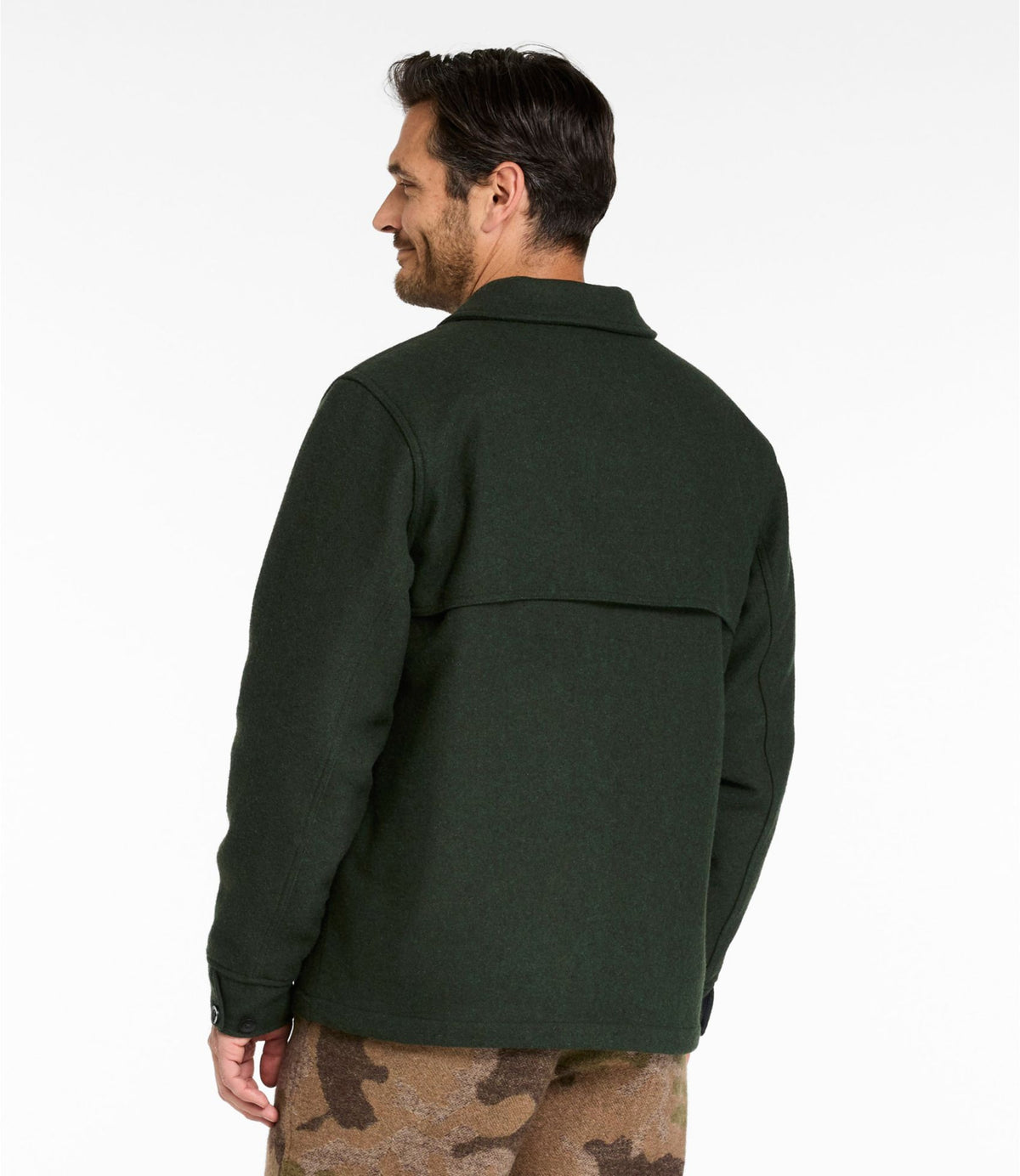 L.L.Bean Men's Maine Guide Zip-Front Jac-Shirt with PrimaLoft Loden