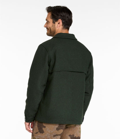 L.L.Bean Men's Maine Guide Zip-Front Jac-Shirt with PrimaLoft Loden