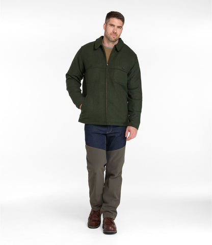 L.L.Bean Men's Maine Guide Zip-Front Jac-Shirt with PrimaLoft Loden