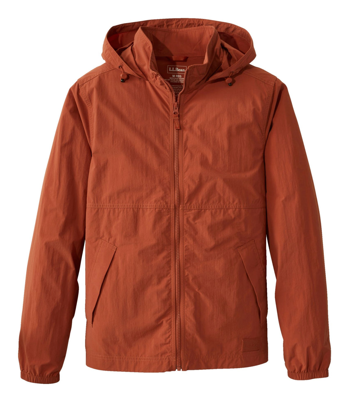 L.L.Bean Men's Light and Airy Windbreaker Adobe Red