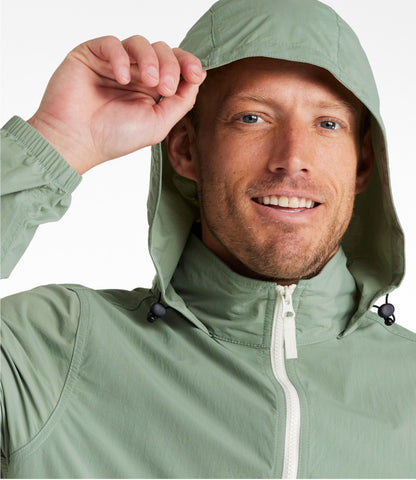 L.L.Bean Men's Light and Airy Windbreaker Adobe Red