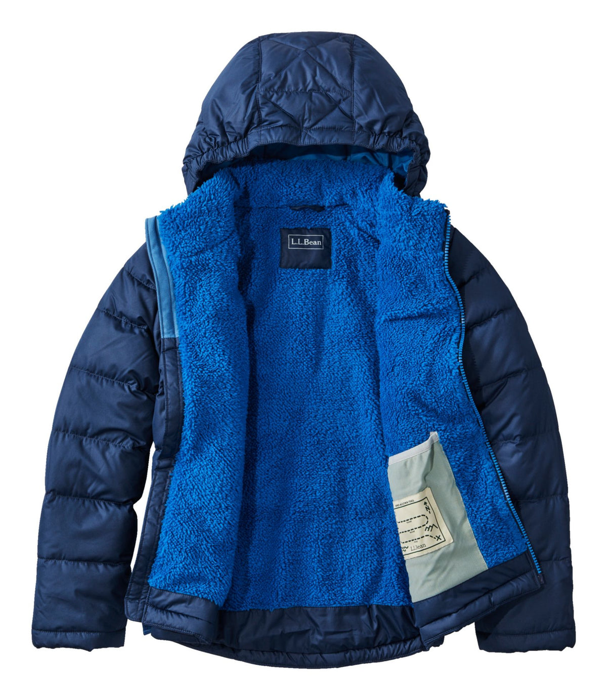 L.L.Bean Kids' Bean's Down Jacket Cobalt Sea