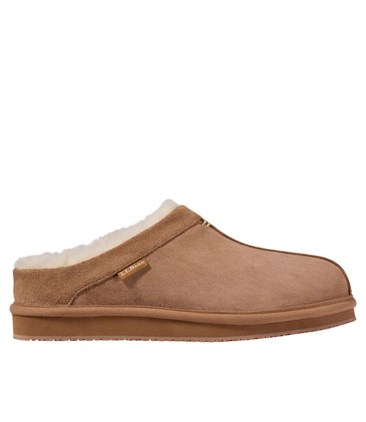 L.L.Bean Women's Wicked Good Scuffs, Suede Brown