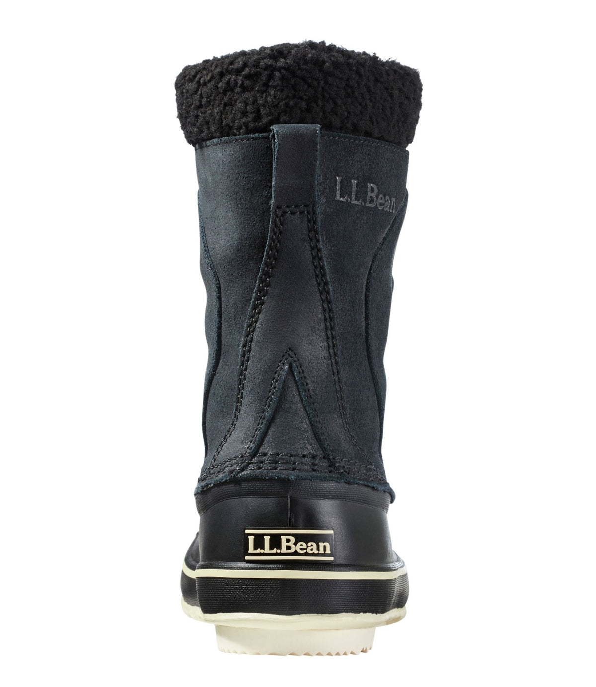 L.L.Bean Women's L.L.Bean Snow Boots, Suede Black/Sailcloth