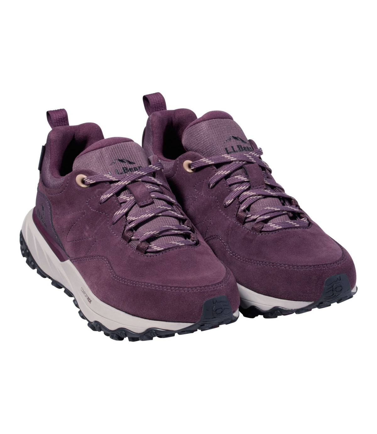 L.L.Bean Women's Snow Sneaker Sport Waterproof Shoes, Lace-Up Dark Mauve/Oyster