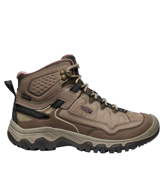 L.L.Bean Women's Keen Targhee IV Mid Waterproof Hiking Boots Brindle/Nostalgia Rose
