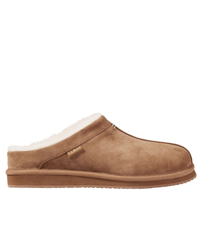 L.L.Bean Men's Wicked Good Scuffs, Suede Brown