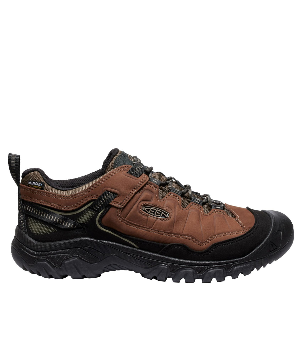 L.L.Bean Men's Keen Targhee IV Waterproof Hiking Shoes Bison/Black