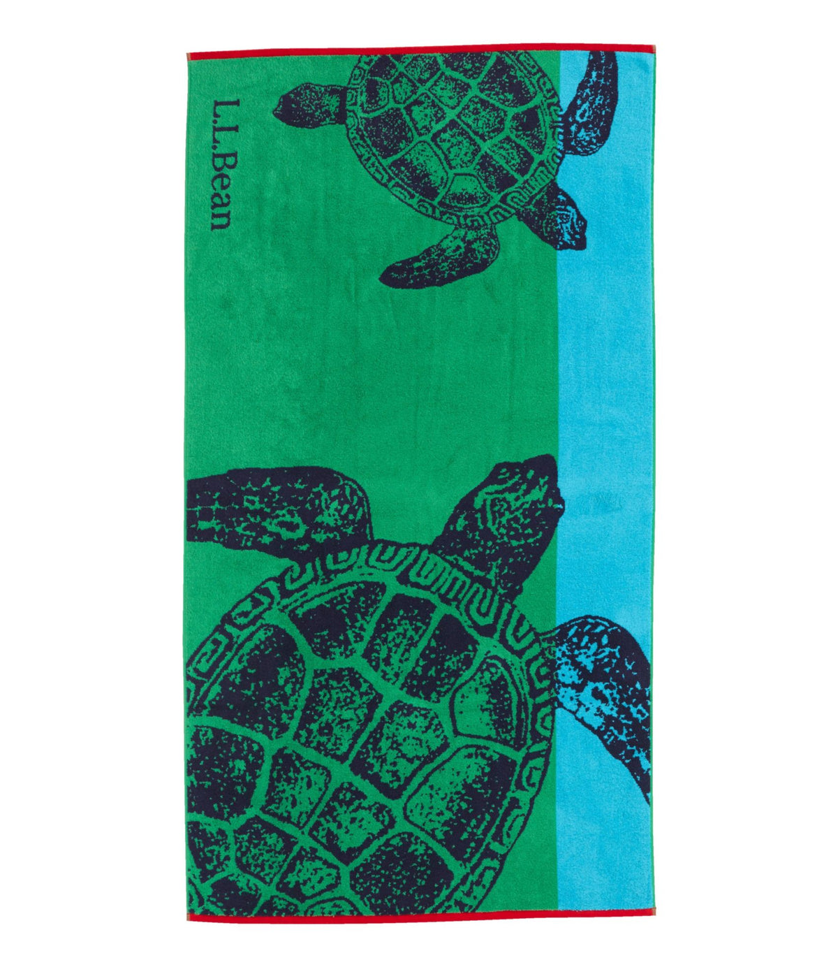 L.L.Bean turtle beach towel Bright Elm