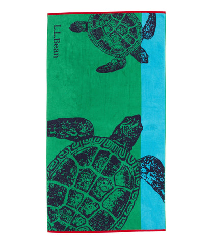 L.L.Bean turtle beach towel Bright Elm