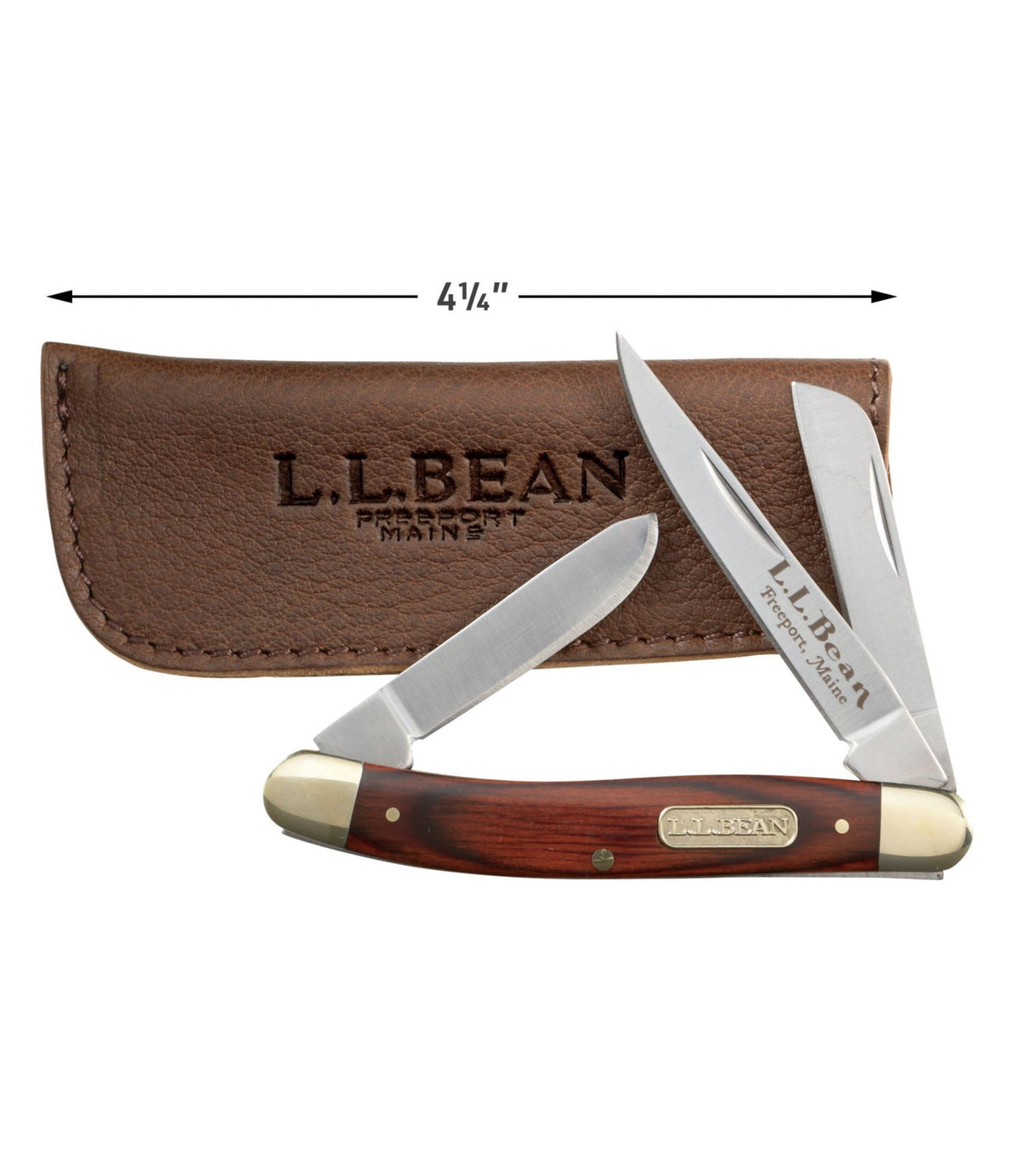 L.L.Bean Double L® Pocket Knife, Three Blade Rosewood