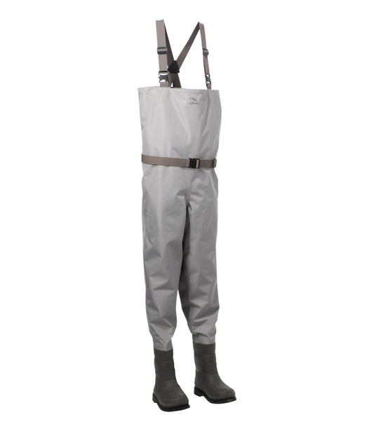 L.L.Bean Men's Angler II Boot-Foot Wader with Super Seam® Frost Gray
