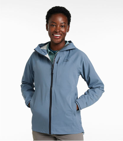 L.L.Bean Women's Angler Rain Jacket Muted Blue