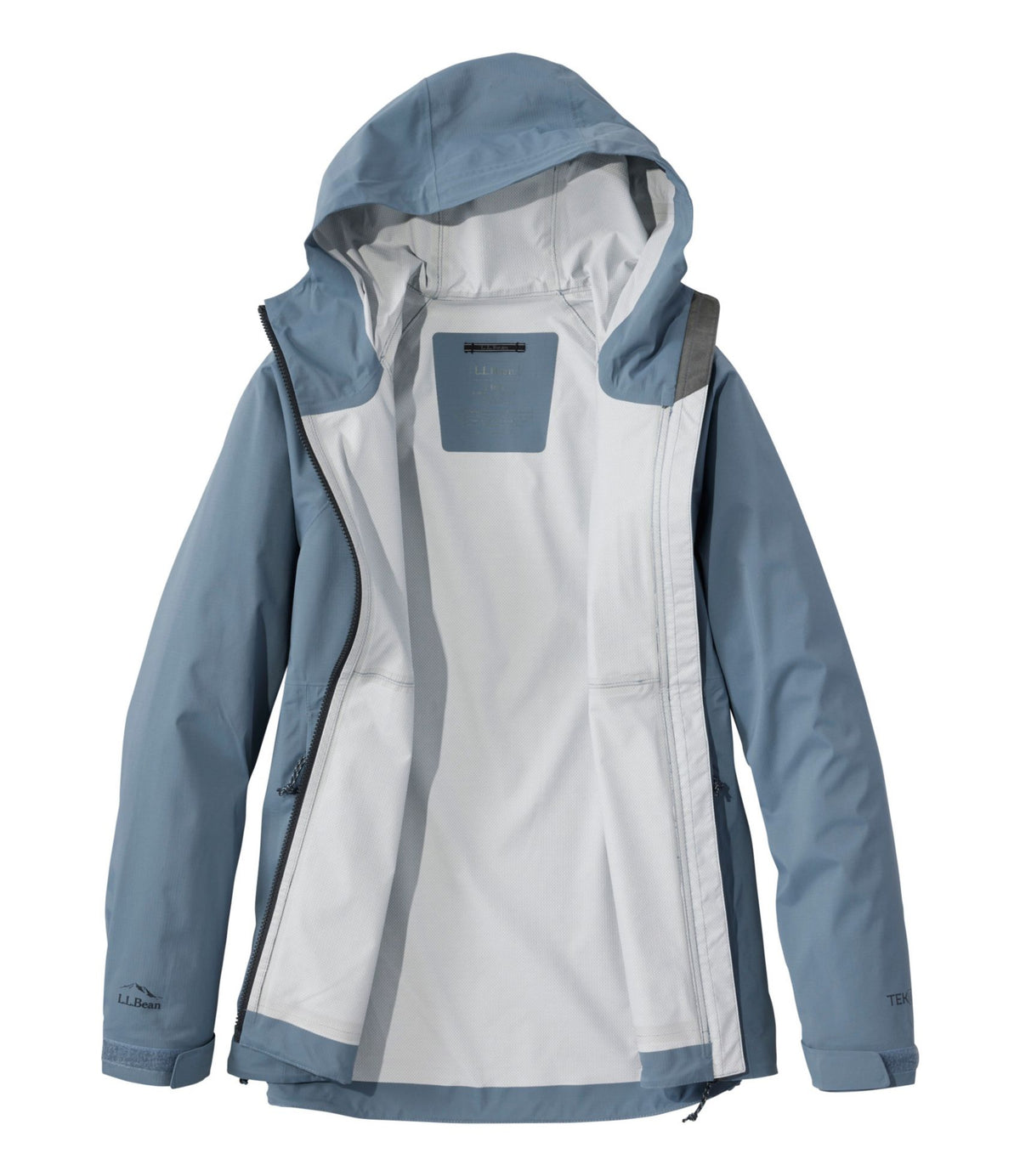 L.L.Bean Women's Angler Rain Jacket Muted Blue