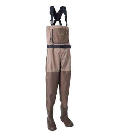 L.L.Bean Men's L.L.Bean Rapid River Pro Boot-Foot Wader Dark Cinder/Dark Cement