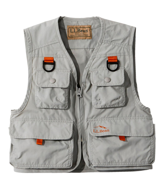 L.L.Bean Kids' Emerger Fishing Vest Anchor Gray