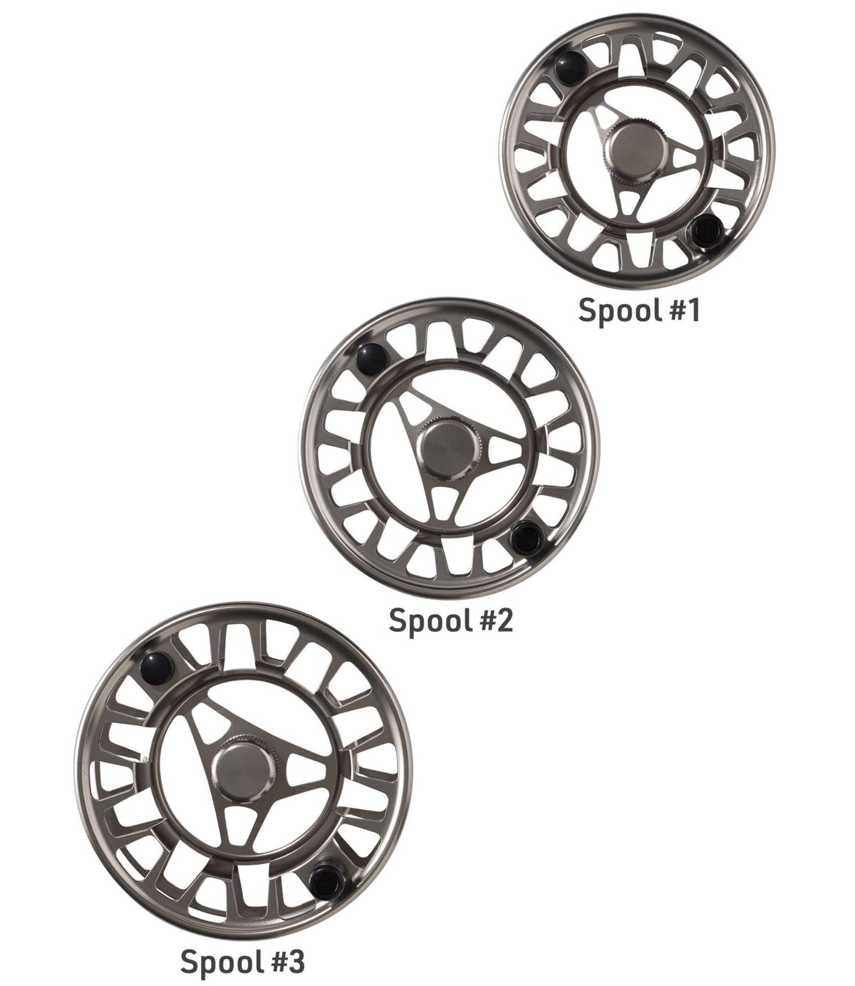 L.L.Bean Streamlight Ultra II Fly Reel Large Arbor Spools Silver