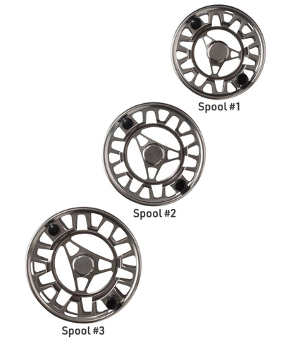 L.L.Bean Streamlight Ultra II Fly Reel Large Arbor Spools Silver