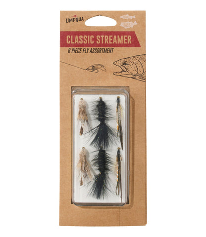 L.L.Bean Umpqua Classic Streamer Fly Assortment, 6 flies
