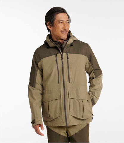 L.L.Bean Men's Tek Upland Waterproof Jacket Ash/Dark Mushroom