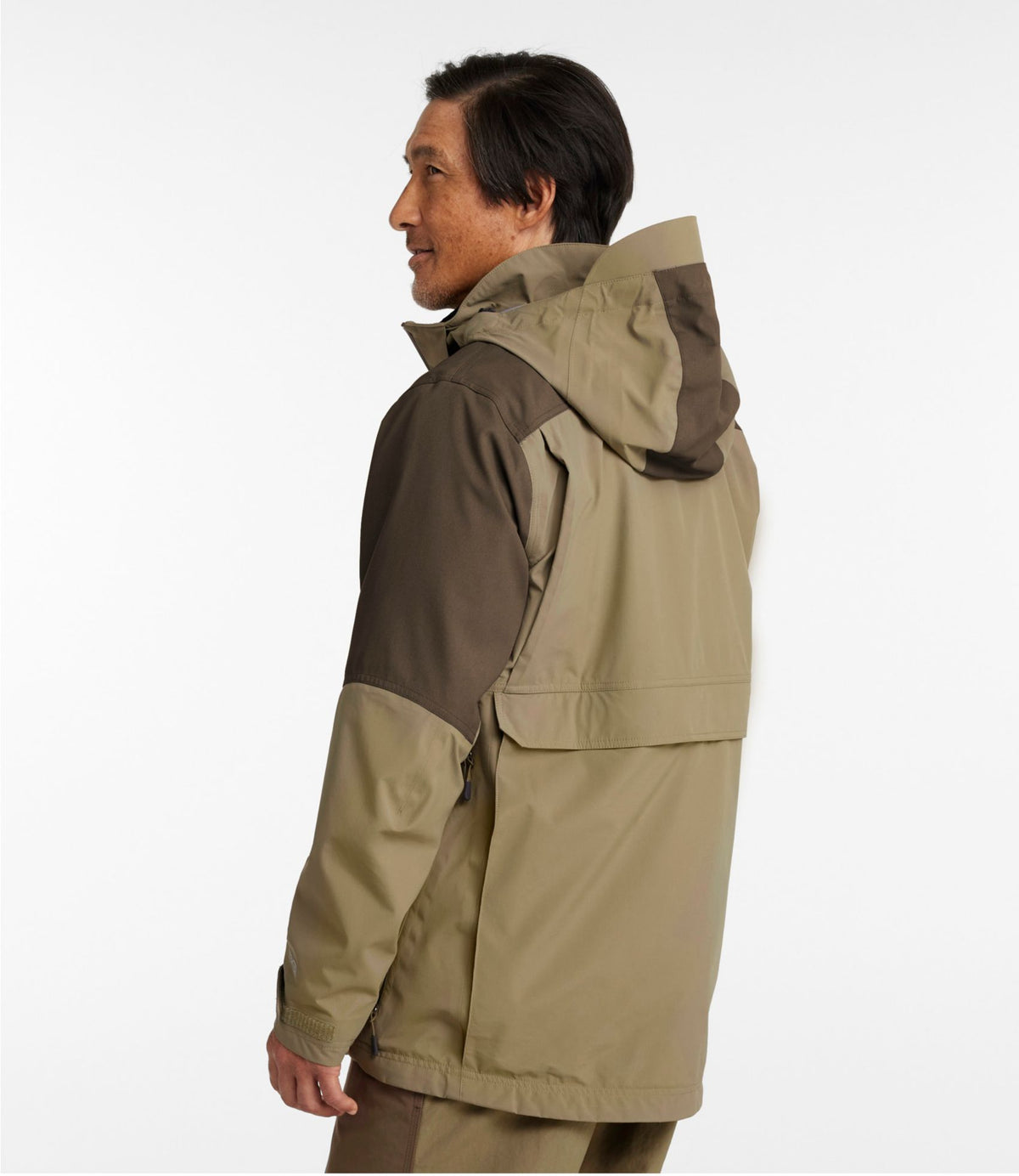 L.L.Bean Men's Tek Upland Waterproof Jacket Ash/Dark Mushroom