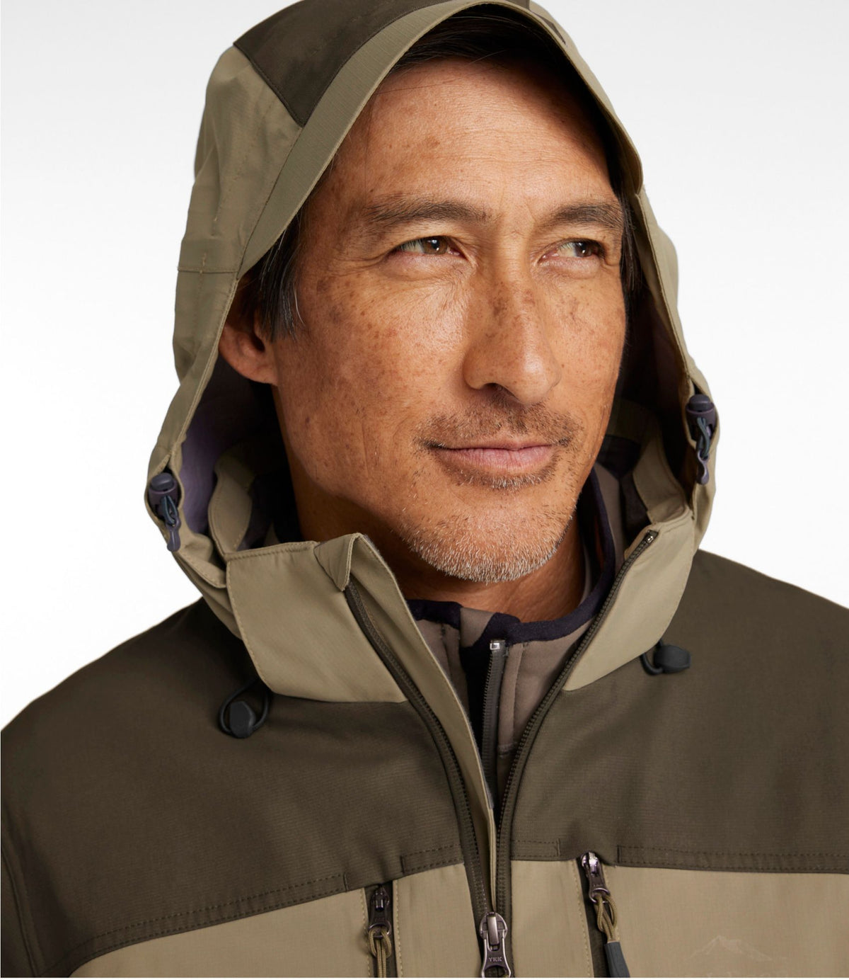 L.L.Bean Men's Tek Upland Waterproof Jacket Ash/Dark Mushroom