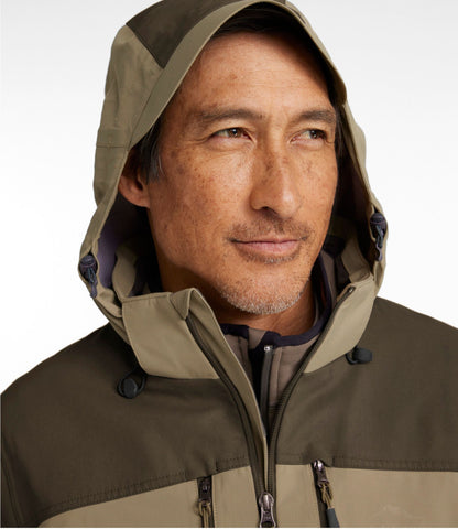 L.L.Bean Men's Tek Upland Waterproof Jacket Ash/Dark Mushroom
