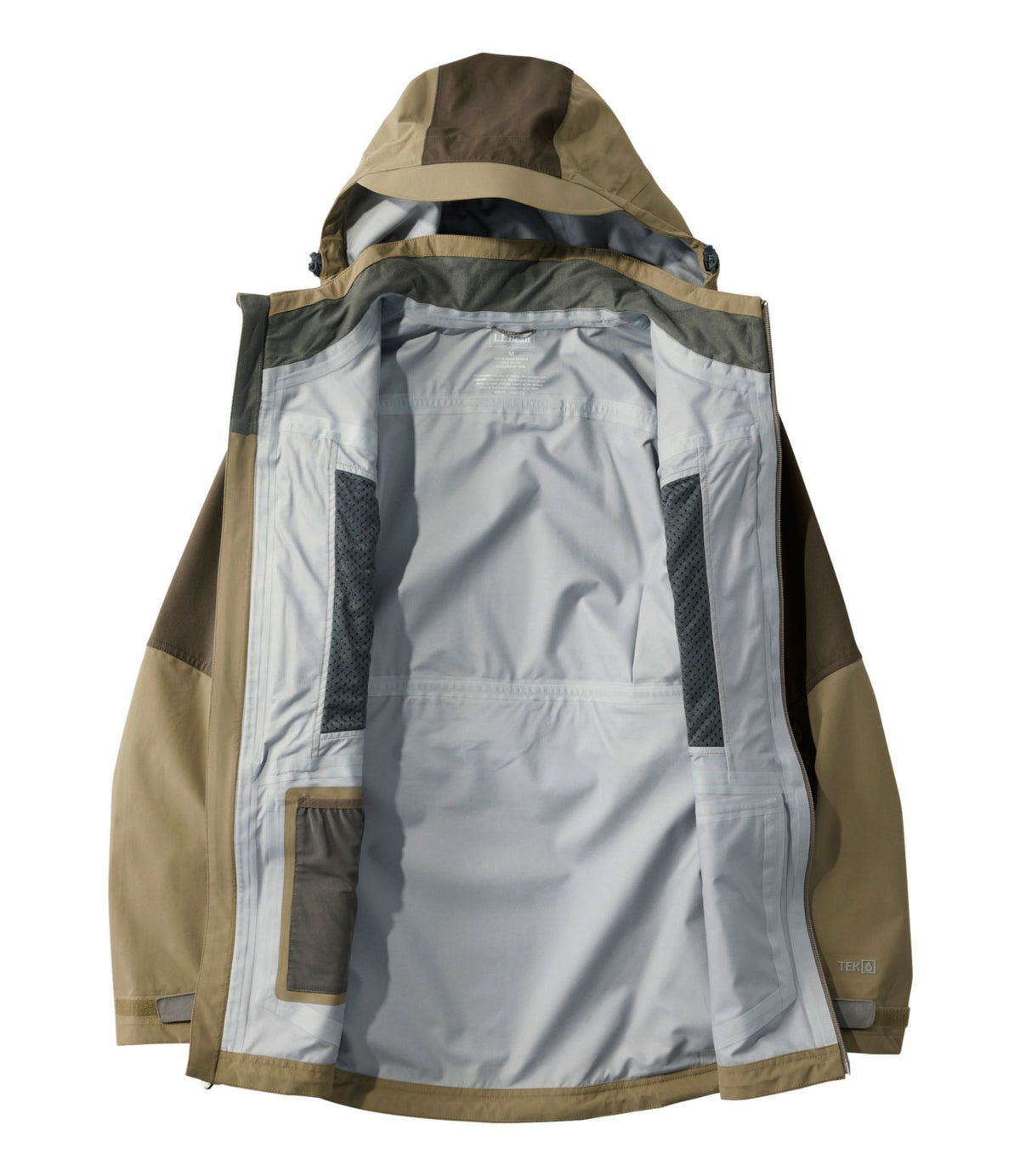 L.L.Bean Men's Tek Upland Waterproof Jacket Ash/Dark Mushroom