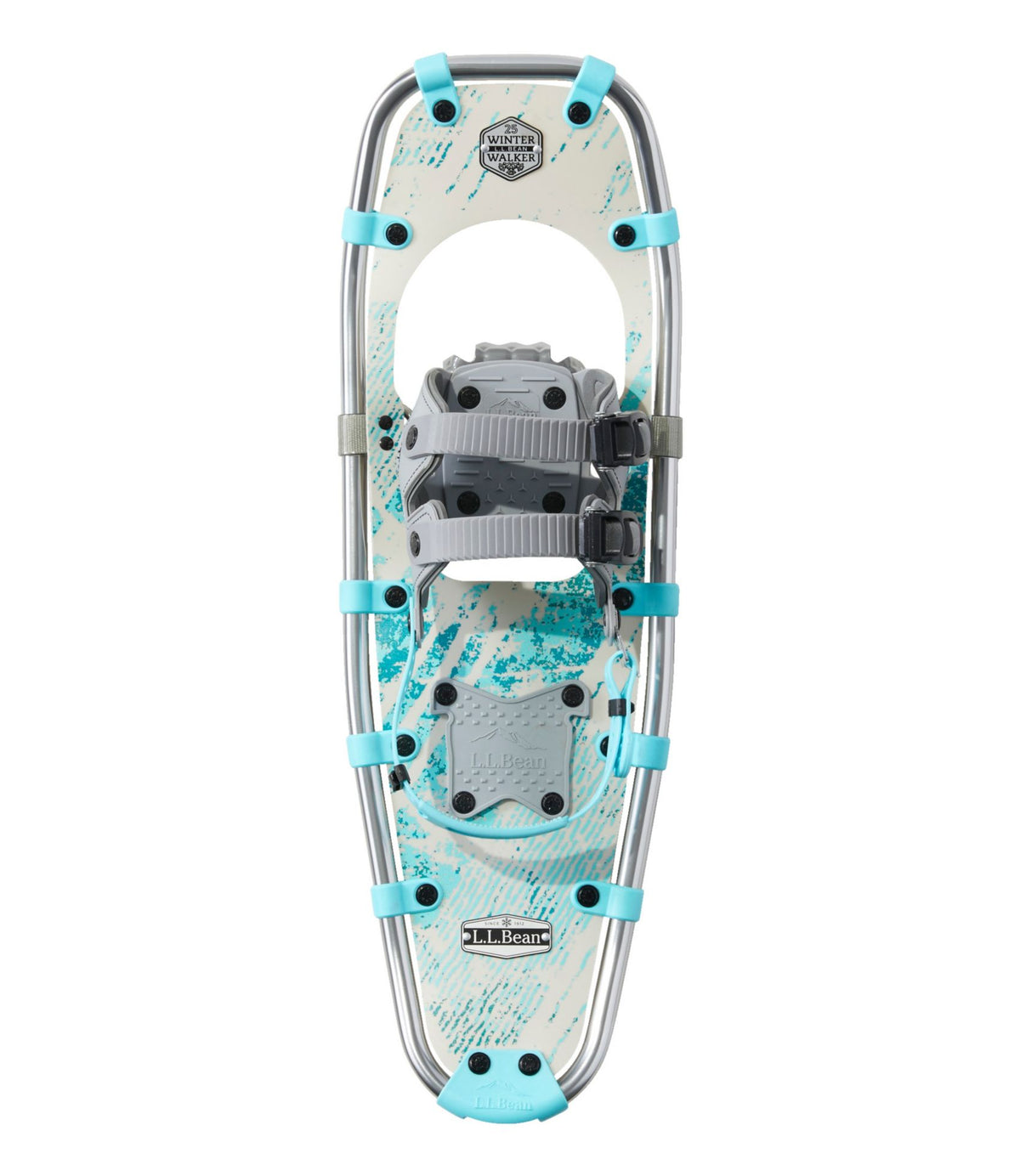 L.L.Bean Women's Winter Walker Snowshoe Package Teal Blue Fracture
