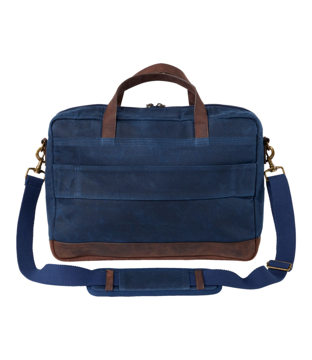 L.L.Bean Waxed Canvas Briefcase Classic Navy